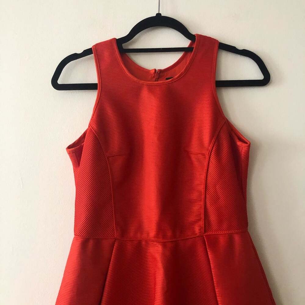 Maje 'Grease' Red Ribbed Mini Dress - Picture 5 of 8